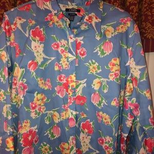 Chaps women’s plus button down